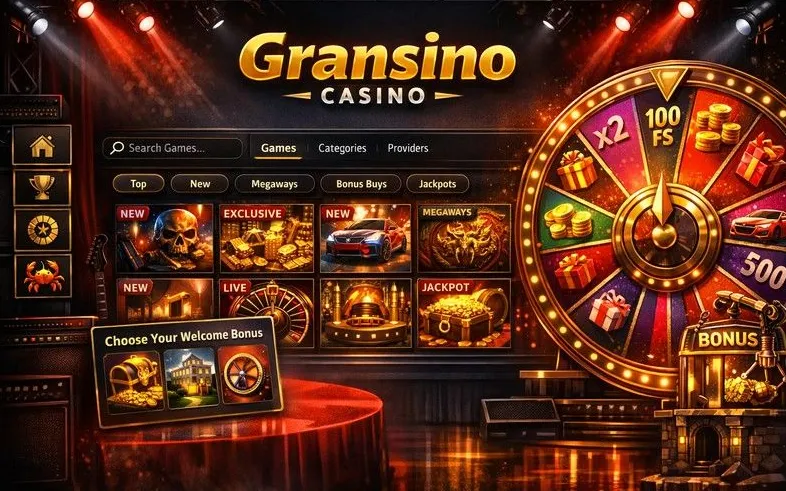 Gransino games catalogue banner